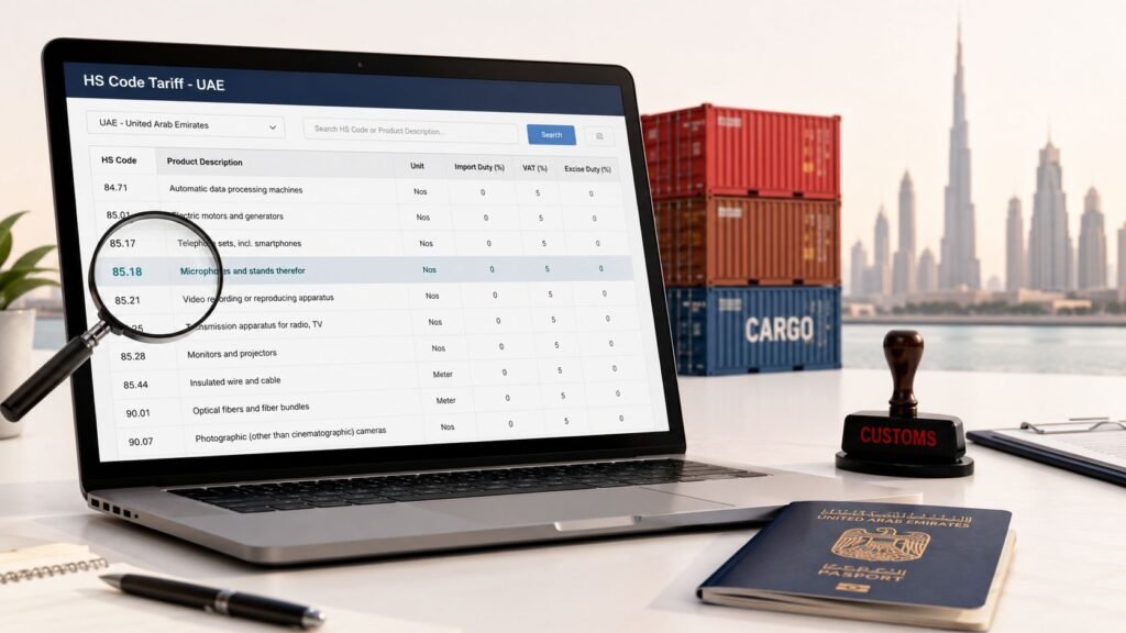 Dubai Customs HS Codes Guide for UAE Imports