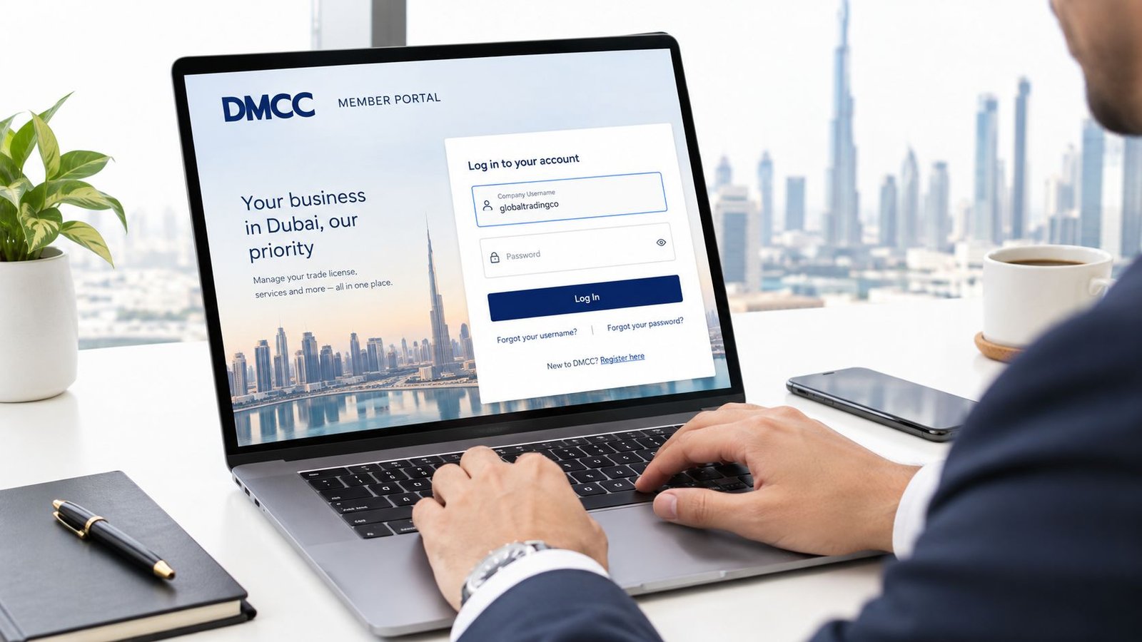 Screenshot from https://example.com/dmcc-renewal-portal-screenshot.png